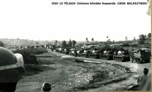 030- Le Telagh- Colonne blindee Hussards- 1958- Balaszynski